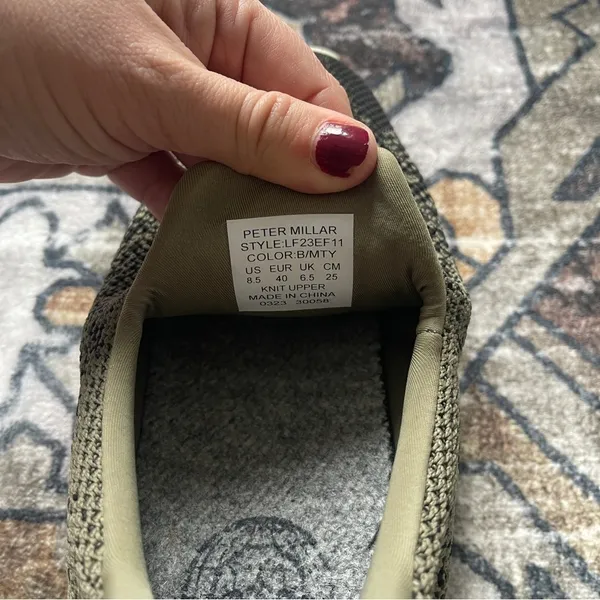 PETER‎ MILLAR WOMEN'S Hyperlight Apollo Sneakers Green Slip On Shoes - Image 8