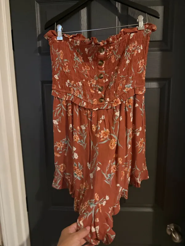 American Eagle Outfitters Romper Floral L - Image 4
