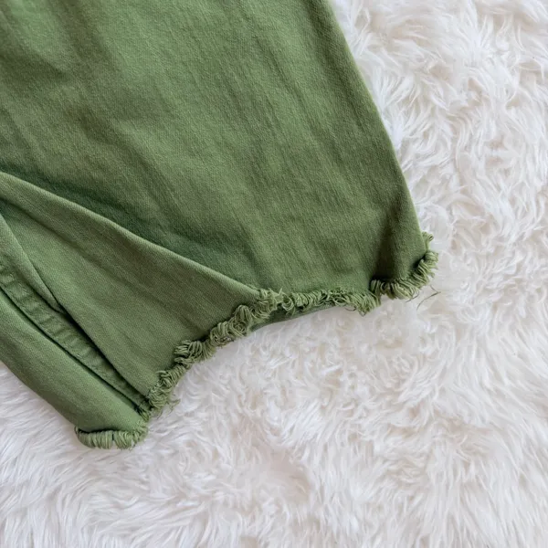 Billabong Sage Green Raw Hem Wide Leg Pants Size 31 - Image 2