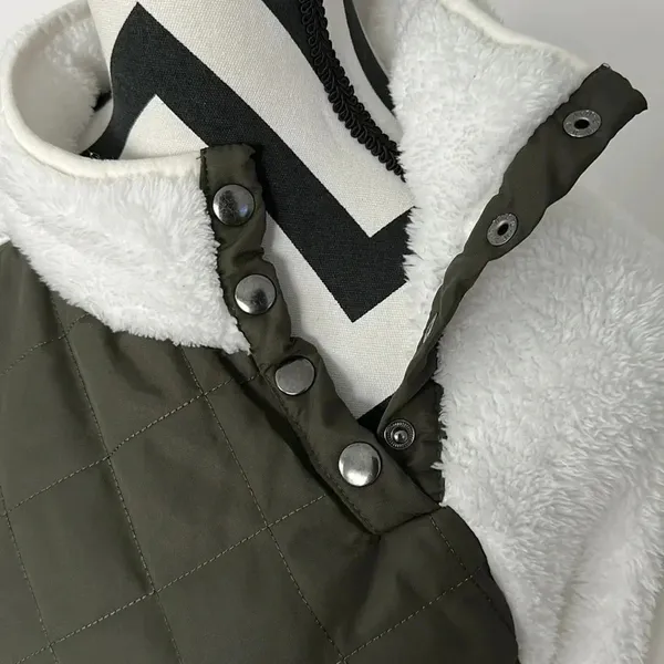 Source Unknown Olive‎ A-symetric Fleece Pullover Sz SM - Image 3