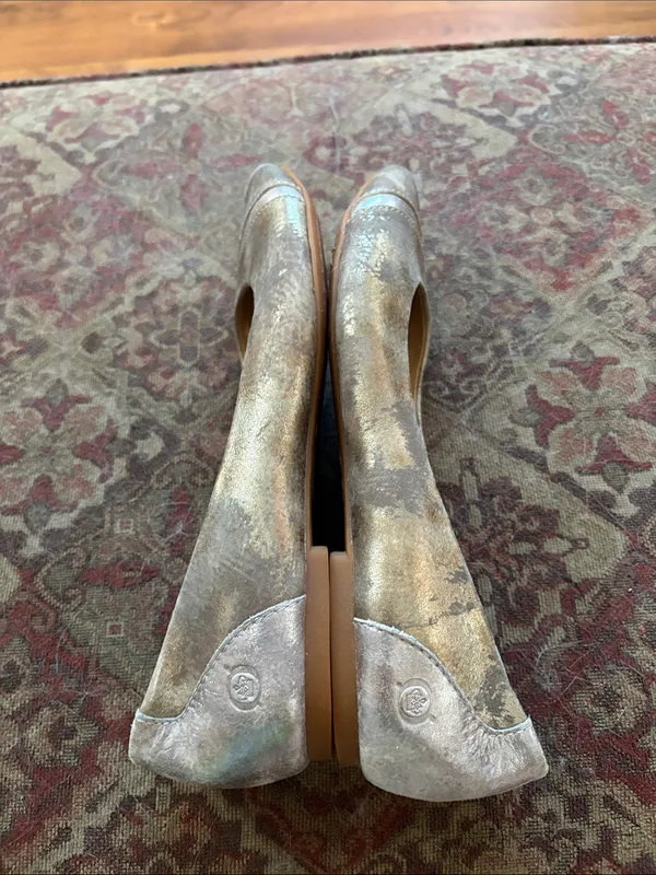 Born Metallic Taupe and Gold Ballet Flats - Image 10