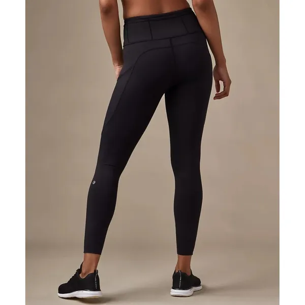 Lululemon Lead The Pack Reflective Tight 28" Black Running Leggings Size 4 - Image 2