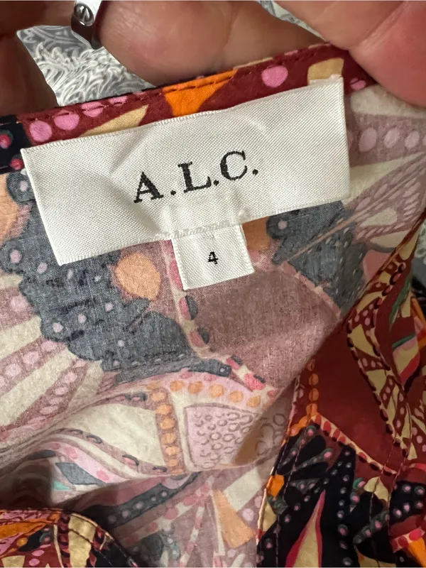 ALC Frank Russet multicolor carey mini dress MSRP $425 size 4 - Image 9
