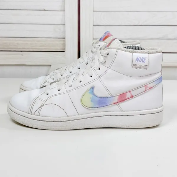Nike Court Royale 2 Mid Top Sneakers White Multi‎ Women's 7 DD9670-100 - Image 3