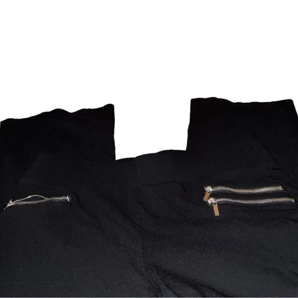 Inno brand black stretchy boot cut pull on slacks. New Size XL - Image 4