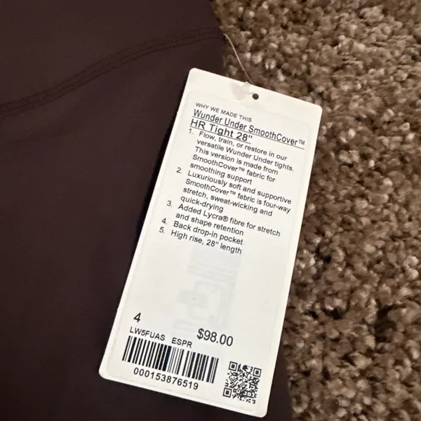 Lululemon Wunder under smooth cover HR tight 28” brand new with tags - Image 2