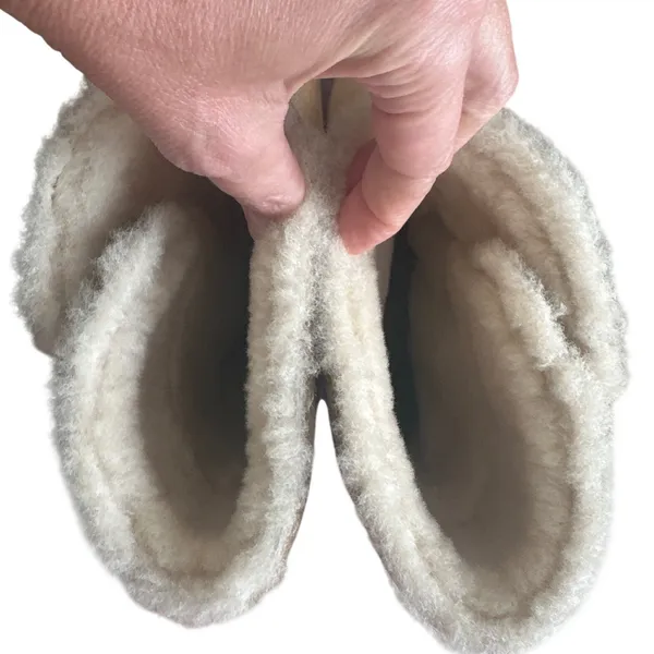 Tory Burch Ginger Suede Shearling Boots 8 Gold Double T Button Winter - Image 8