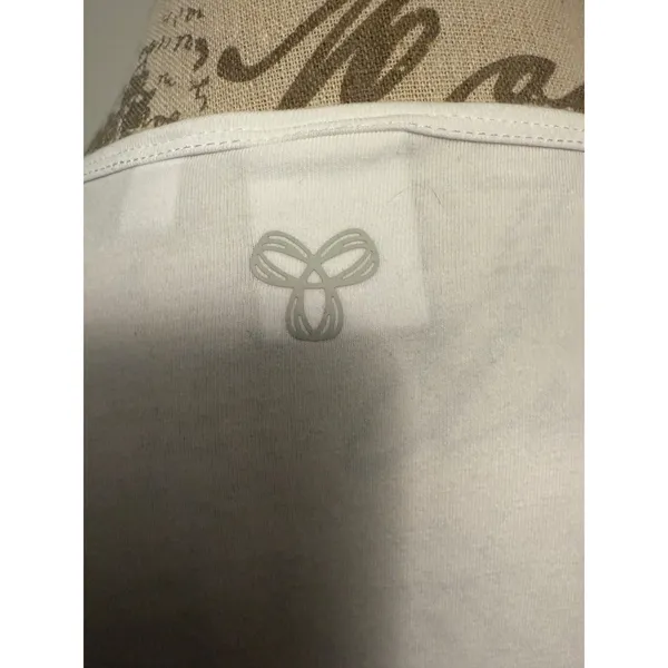 Tna Womens White Ruched Side Short Sleeve Tee‎ Shirt Size L - Image 4