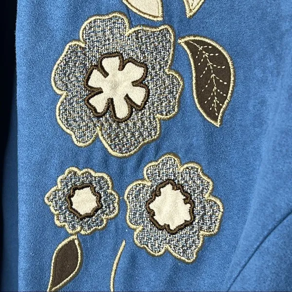 Vintage Dressbarn‎ Jacket Blue Size M - Image 4
