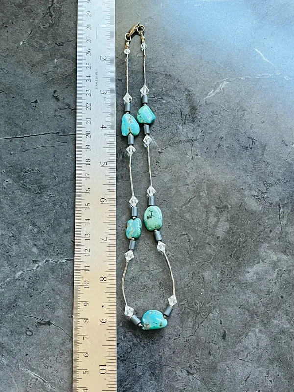 The Vintage Shop Navajo 925 turquoise necklace - Image 10
