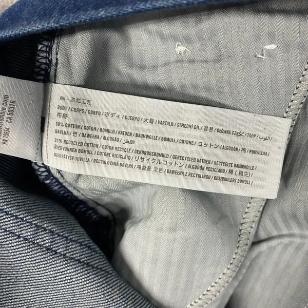 Abercrombie & Fitch Jeans Womens 34 Blue Wide Leg Mid Rise Baggy Streetwear 18 - Image 8