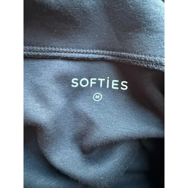 Softies DreamTech Johnny Collar Shirt in Black Size Medium - Image 4