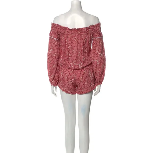 Poupette St Barth Clara Off The‎ Shoulder Romper Size Medium - Image 5