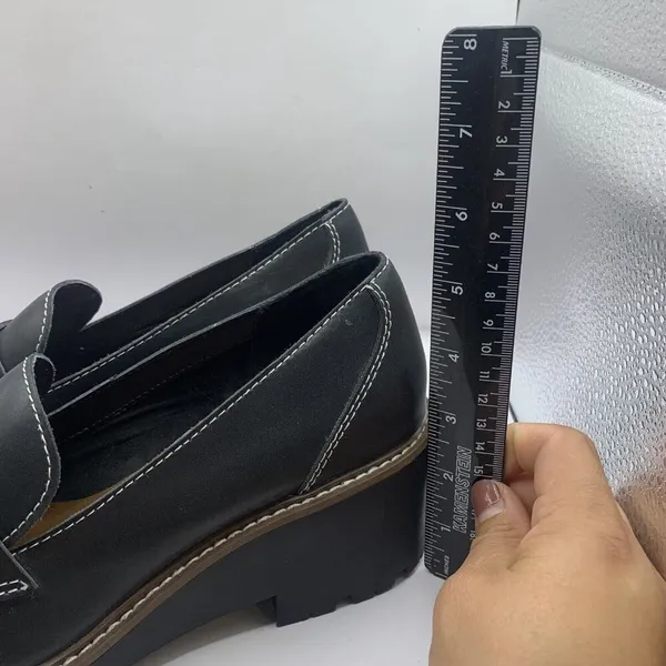 Blondo Dulce Waterproof Women's platform Loafers chunky size 9.5 black E6 - Image 2