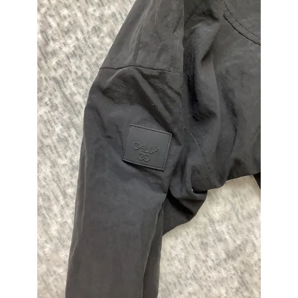 Calia‎ Womens XS Hooded Windbreaker Pure Black Water Repellent WAX14309 NWT - Image 5