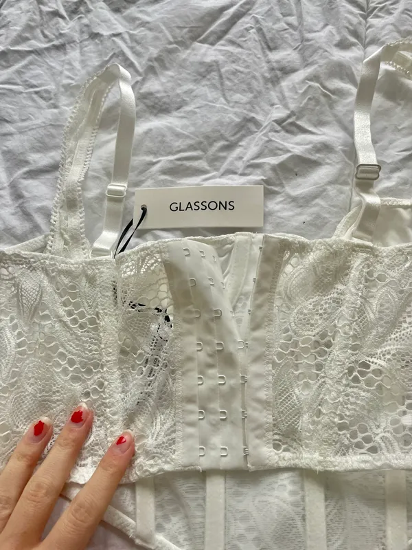Glassons white corset top - Image 2