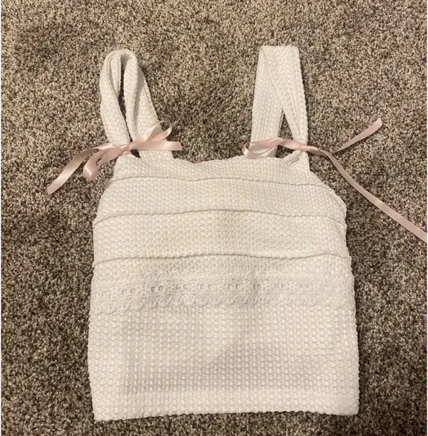Vida white bow top beginning boutique - Image 4