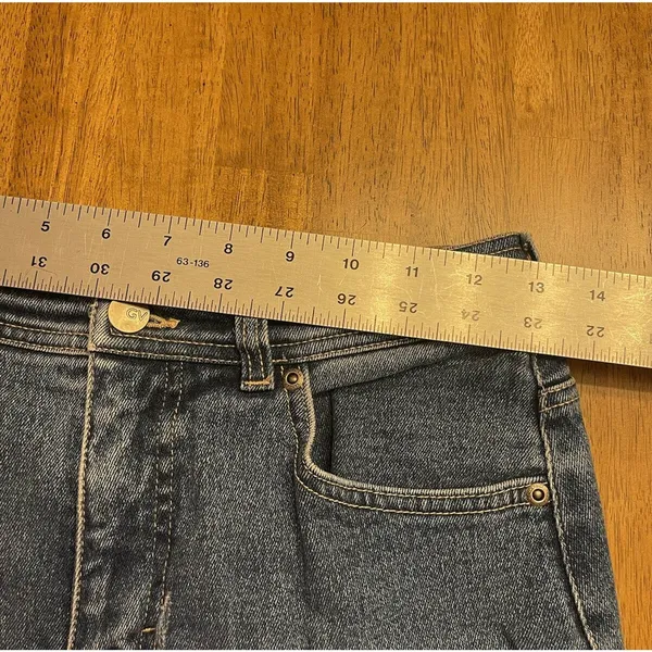 GLORIA VANDERBILT Womens Petite 8 Short High Rise Tapered Mom Jeans Vintage - Image 8