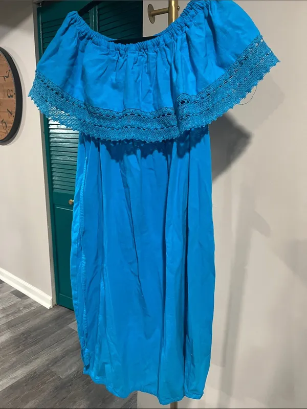 Vintage traditional Mexico embroidered dress - Image 4