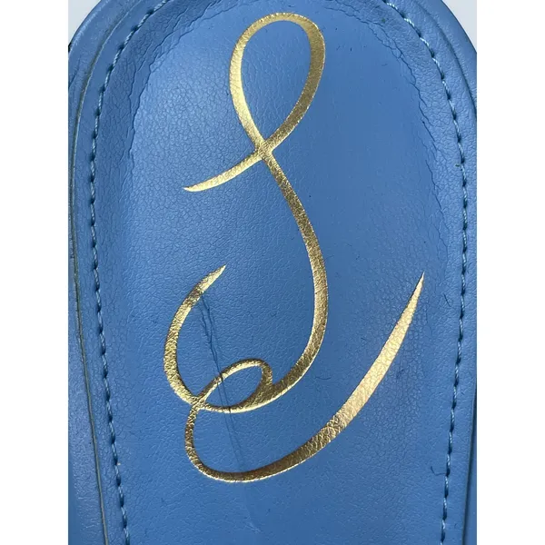 Sam Edelman Marjorie Women's Blue Braided Square Toe Stiletto Heel Sandals 7 - Image 7