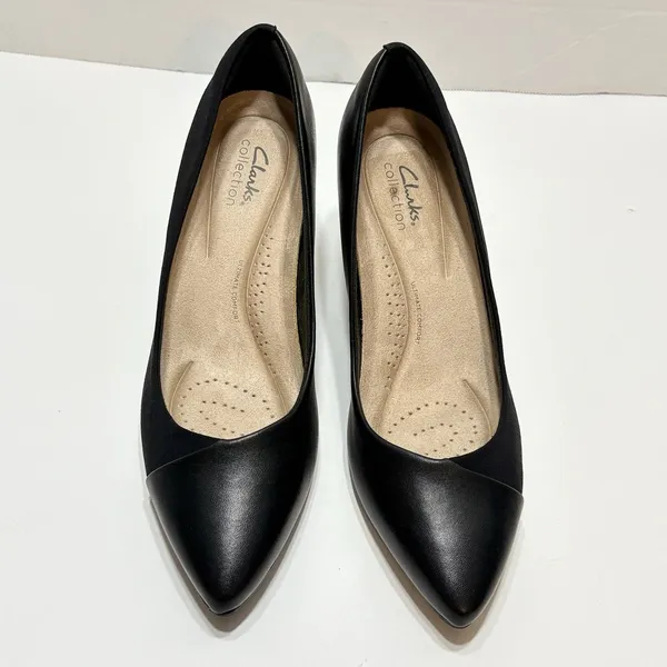 Clarks Women's Kataleyna Rose Pumps, Size 10W Kitten Heel Officewear - Image 7