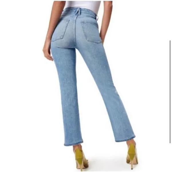 Good American Good Boy Wide Release Hem Jeans - Image 5