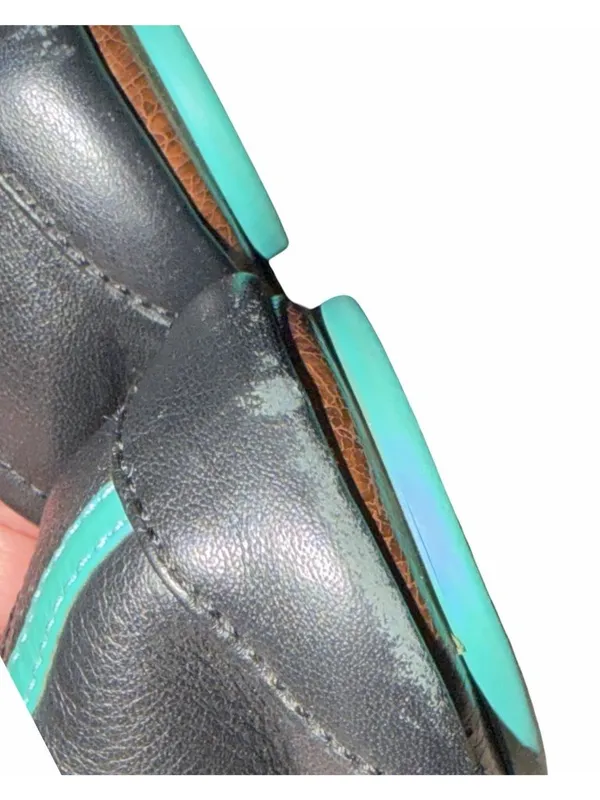Tieks By Gavrieli Matte Black Leather Ballet Flats 7 Foldable Slip On Shoes - Image 3