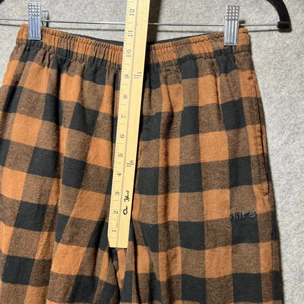 Skims Lounge Pants XXS Brown Black Buffalo Plaid‎ Cotton Pajama Bottoms Sleep - Image 5