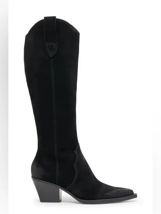 NWOT Dolce Vita Regy Western Boot Size 7 Onyx Suede - Image 4