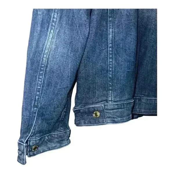 Michael Kors Womens‎ Faux Fur Jean Jacket, Small - Image 5