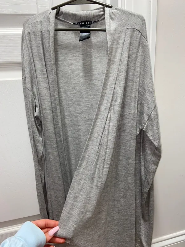 Como Black Gray Cardigan  - Image 2