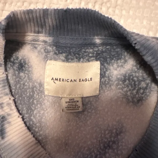 American Eagle Tie-Dye Cropped Sweatshirt - Image 2