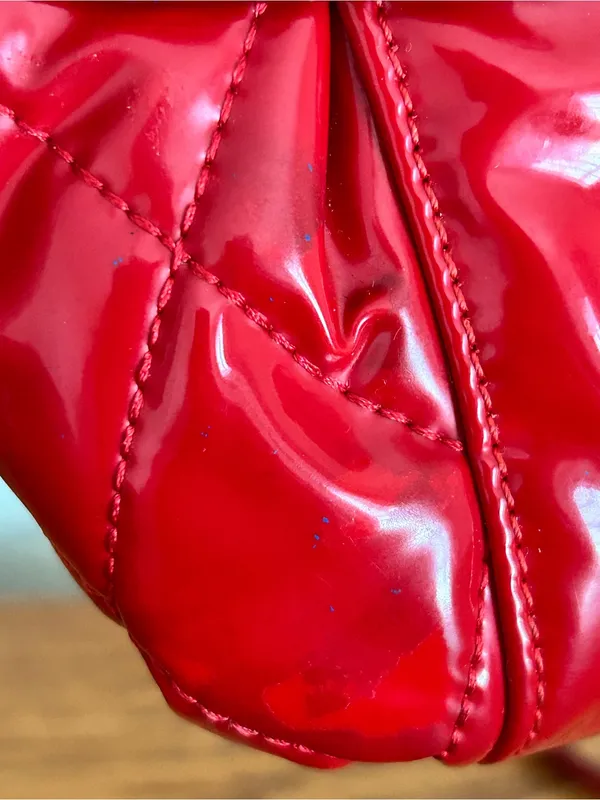 Coach Poppy Gloss Red Mini Purse - Image 16