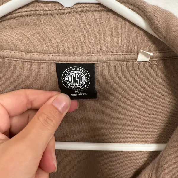 PacSun button up shirt jacket! Super soft casual sweatshirt coat size M/L! - Image 2