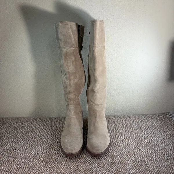 Sarto by Franco Sarto Coley Knee High Riding Boot Sz 7M Suede Leather Boho Party - Image 3