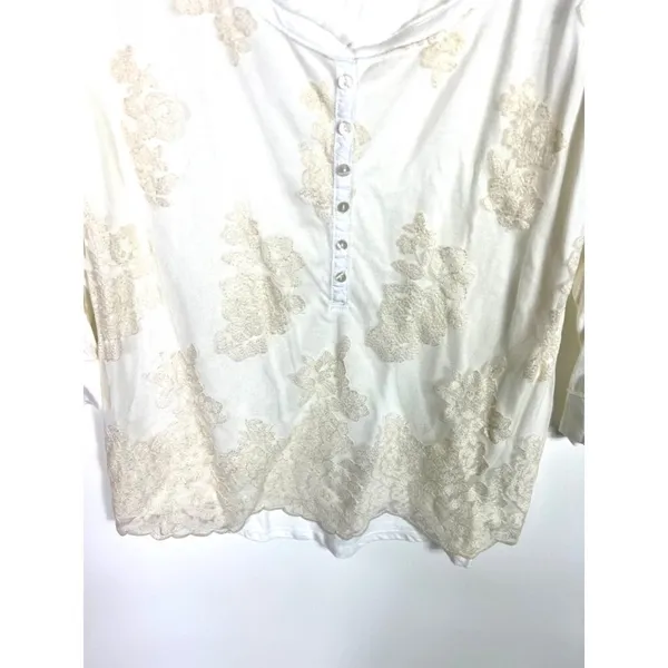 Abercrombie & Fitch lace embroidered‎ top - Image 3