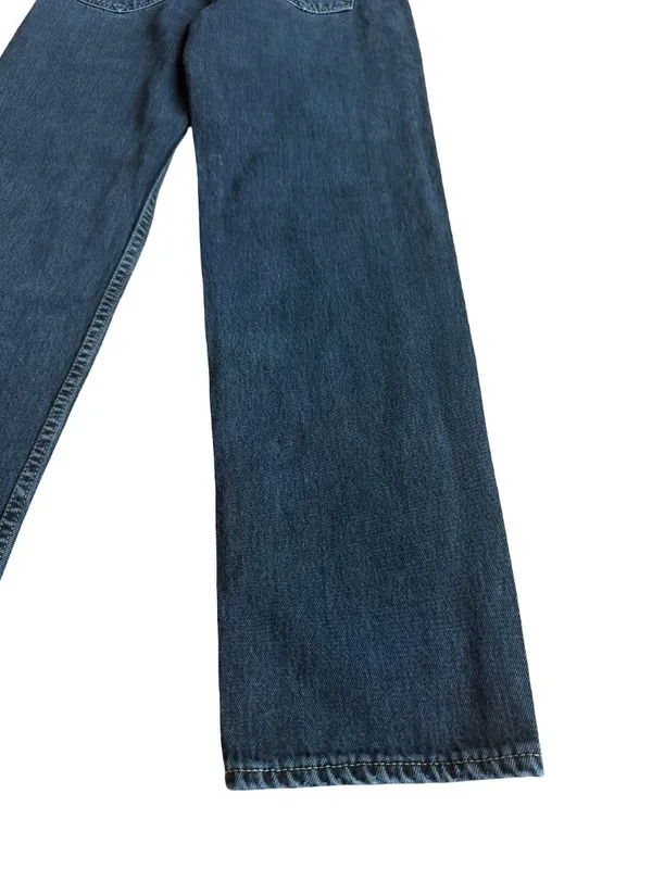 GRLFRND Devon Dark Wash Blue Straight Leg Jeans High Rise Denim Size 26 Women's - Image 10