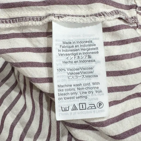 Madewell Seamed Popover Top In Dunfield Stripe Women’s XL - Image 3