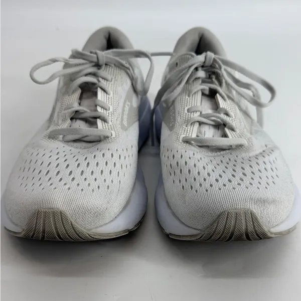 Brooks Ghost 16 Womens Road Running Shoes Silver White Size‎ 11 B - Image 3