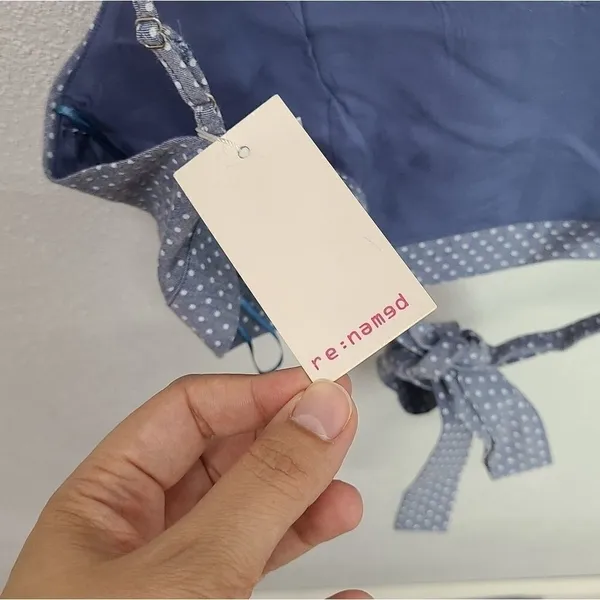 Re-named Polka-dot Skirt & Blue Cropped Top Set Size S‎ - Image 8