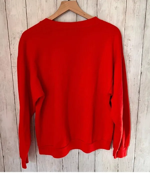 Vintage Christmas Crewneck Santa Paws - Image 3