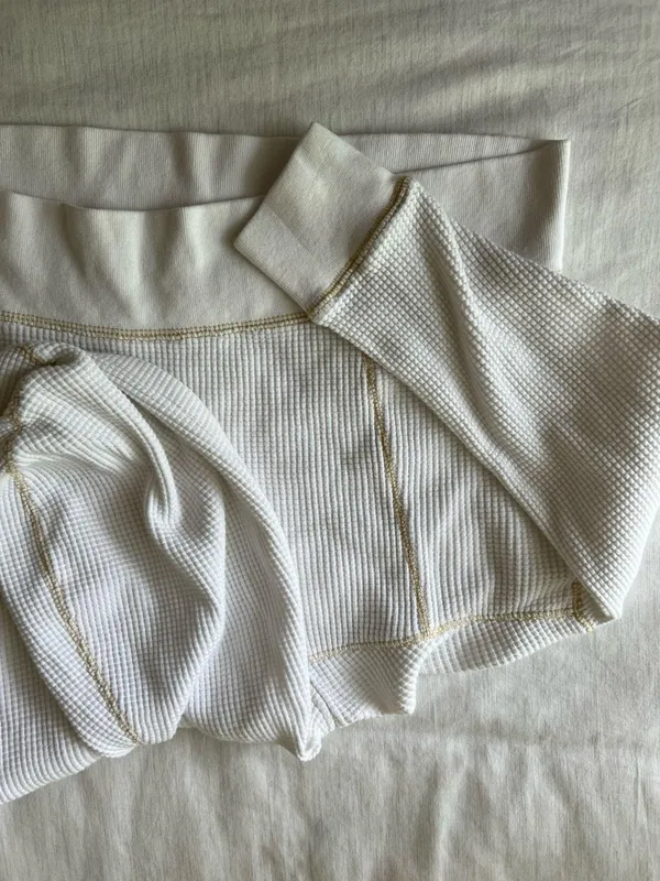 Urban Outfitters cropped waffle pullover - Image 3