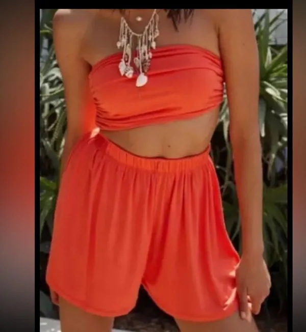 Free People Sabbia Convertible Shorts Romper. Size X-Small - Image 2