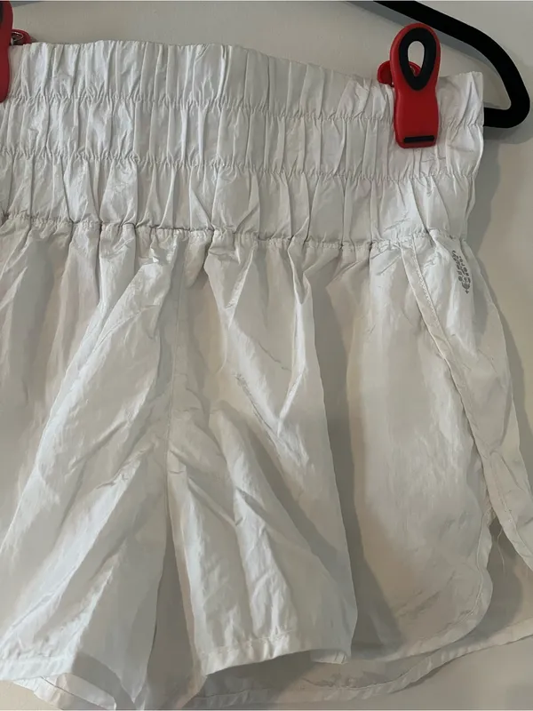 Free People Movement White High Rise Athletic Short Large Stretchy Loungewear - Image 4