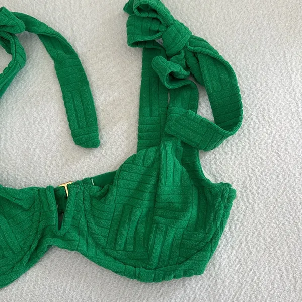 Beach Riot Underwire Bikini Top, Small , Green, $118 - Image 8