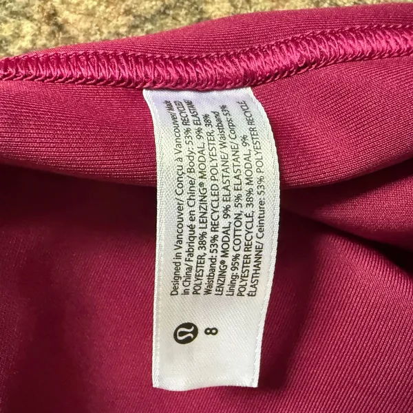 Lululemon Softstreme Gathered Tee T-Shirt Magenta Purple Size 8 W3FO6S - Image 6