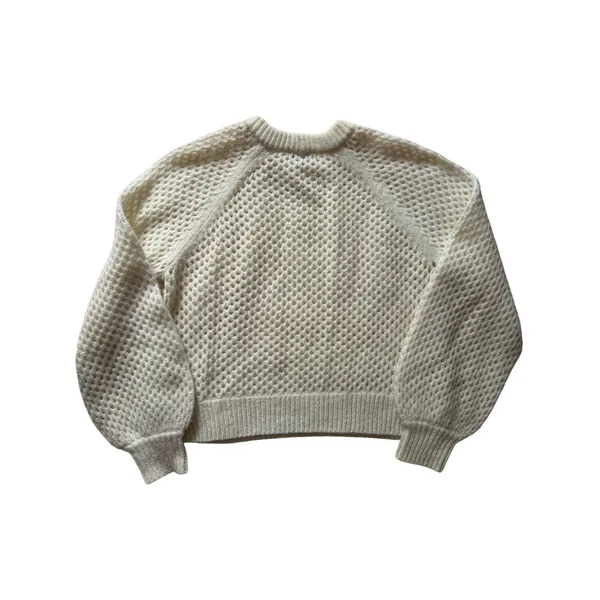 Joie Cream Alpaca Wool Blend Textured Sweater XS - Image 9