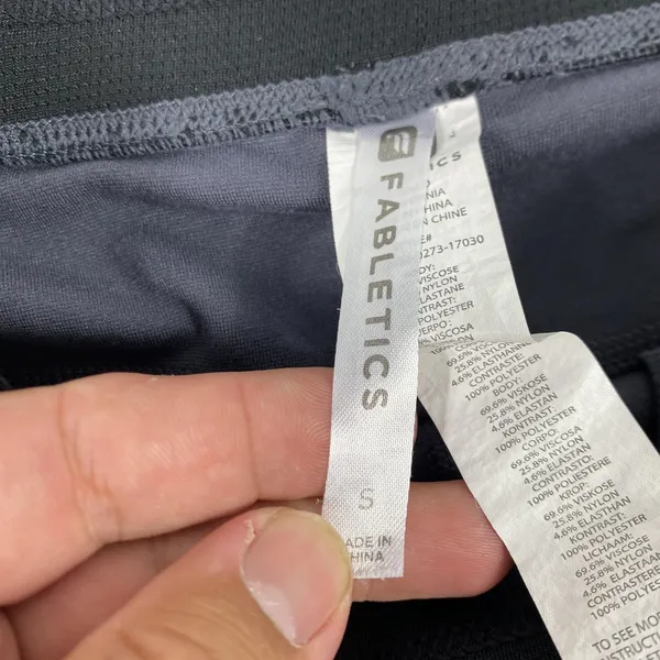 Fabletics Pants Womens Small Charcoal Gray Zip Ankle Slim Jogger Pockets Stretch - Image 7
