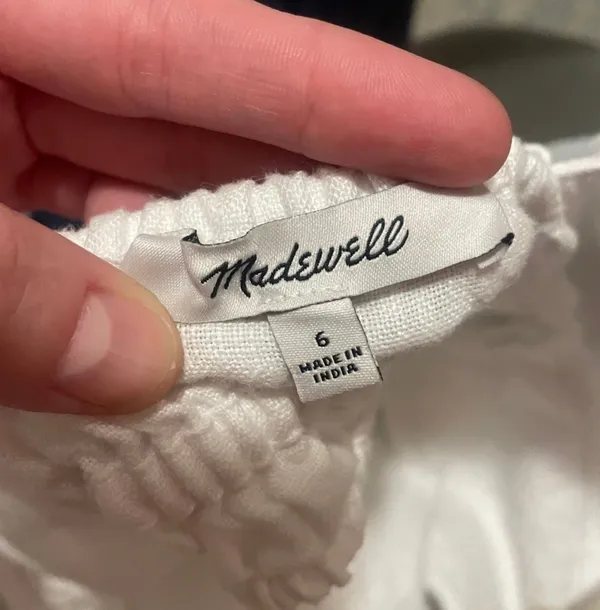 Madewell White Linen Dress - Image 4