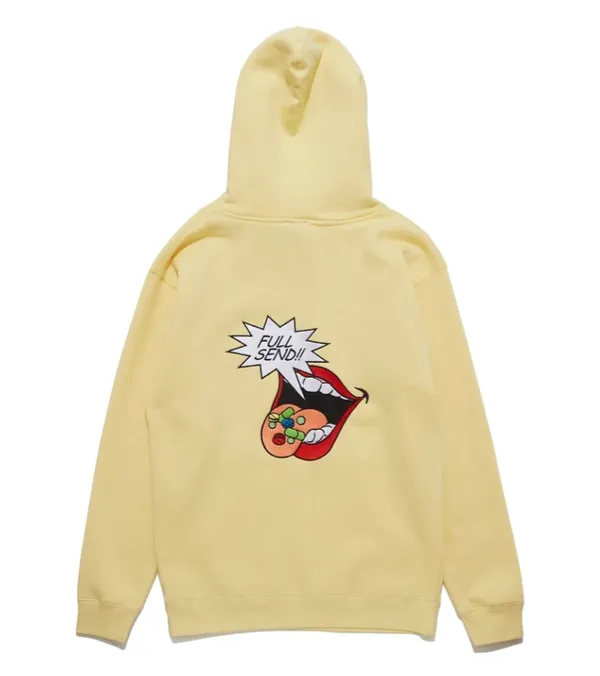 Nelk boys full send hoodie Yellow Size M - Image 2